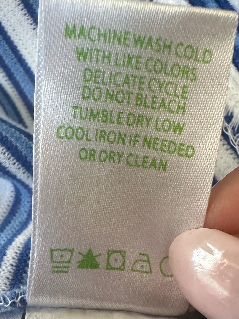 EUC Lilly Pulitzer Lyla Striped Shift Dress Blue White Ottoman Knit Racerback M - Picture 8 of 10